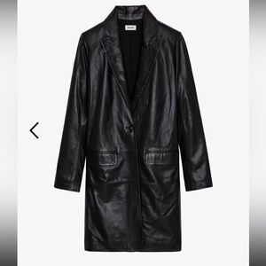 Zadig & Voltaire Monarque Leather Coat